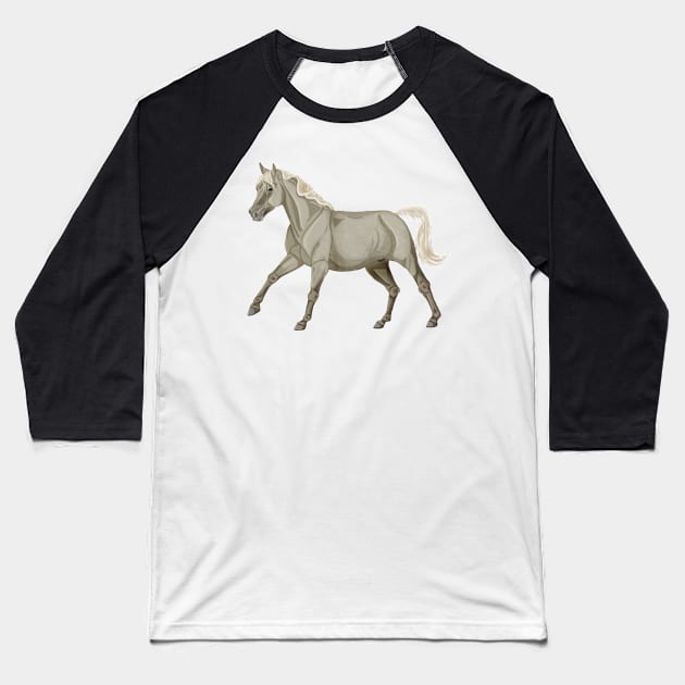 Palomino Arabian Canter Baseball T-Shirt by themarementality